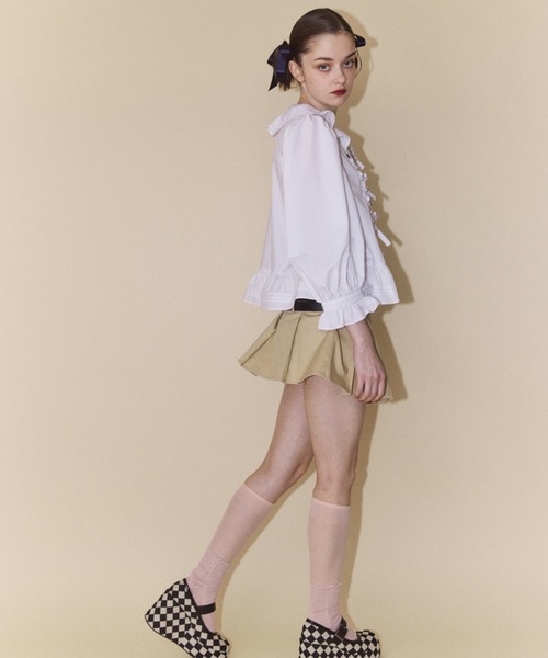 Candy Stripper（キャンディストリッパー）の「SWEET MEMORY FRILL ブラウス（シャツ/ブラウス・レディース・オフホワイト/ブラック・2）」の17枚目の写真