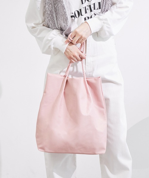 ROPE' PICNIC（ロペピクニック）の「【累計43,000点突破】A4対応・新色追加/洗えるメッシュハンドルトートバッグ（トートバッグ・レディース・イエロー系その他/ブルー/シルバー/ブラック/ピンク系その他2/キナリ/ベージュ/ピンク/ラベンダー/ピンク系その他/ブルー系その他4/レッド/グレー/ゴールド/ブラウン系その他2・FREE）」の13枚目の写真