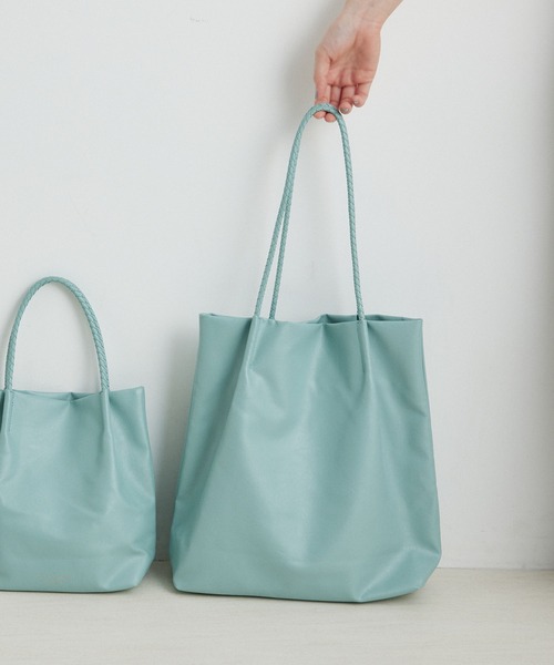 ROPE' PICNIC（ロペピクニック）の「【累計43,000点突破】A4対応・新色追加/洗えるメッシュハンドルトートバッグ（トートバッグ・レディース・イエロー系その他/ブルー/シルバー/ブラック/ピンク系その他2/キナリ/ベージュ/ピンク/ラベンダー/ピンク系その他/ブルー系その他4/レッド/グレー/ゴールド/ブラウン系その他2・FREE）」の19枚目の写真