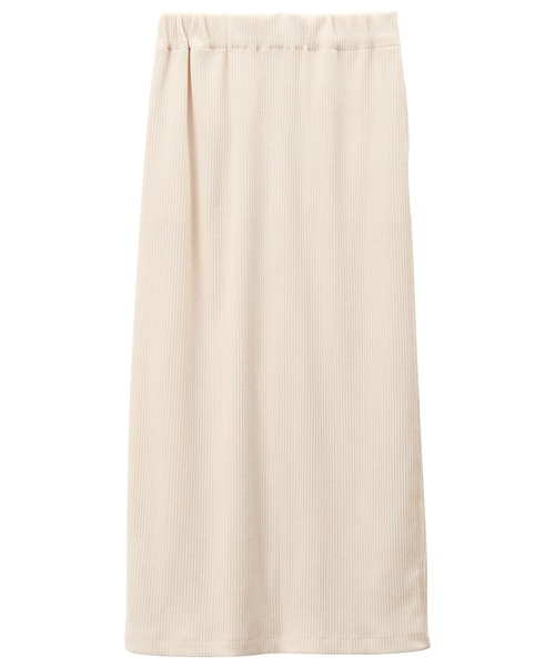 GeeRA（ジーラ）の「【S-XLサイズ展開/新色追加】-3kg見え！すっきりリブタイトロングスカート（スカート・レディース・ブラック/ダークグリーン/杢グレー/アイボリー/モカ/ピンク/チャコールグレー/ブルー/ブラウン・MEDIUM/LARGE/X-LARGE/SMALL/XX-LARGE）」の14枚目の写真