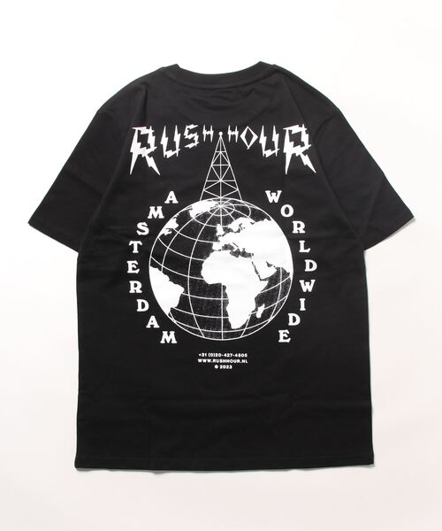 bonjour records（ボンジュールレコーズ）の「【Rush Hour/ラッシュアワー】 25 Year anniversary T-Shirt アニバーサリーハーフスリーブTシャツ（Tシャツ/カットソー・メンズ・ブラック/ホワイト/グリーン・L/M/XL/S）」の7枚目の写真