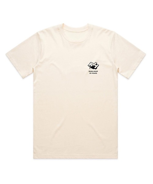 bonjour records（ボンジュールレコーズ）の「【Rush Hour/ラッシュアワー】 25 Year anniversary T-Shirt アニバーサリーハーフスリーブTシャツ（Tシャツ/カットソー・メンズ・ブラック/ホワイト/グリーン・L/M/XL/S）」の4枚目の写真