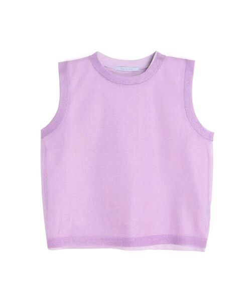 ELENDEEK（エレンディーク）の「シアーレイヤードトップ（タンクトップ・レディース・オフホワイト/イエロー/パープル・FREE）」の13枚目の写真