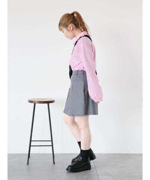 ehka sopo（エヘカソポ）の「シャンブレーフリル襟シャツ（シャツ/ブラウス・レディース・サックスブルー/オフホワイト/グリーン/ピンク・F）」の11枚目の写真