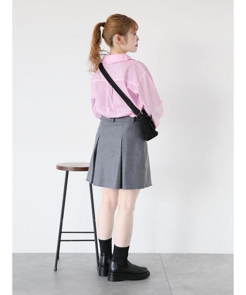 ehka sopo（エヘカソポ）の「シャンブレーフリル襟シャツ（シャツ/ブラウス・レディース・サックスブルー/オフホワイト/グリーン/ピンク・F）」の8枚目の写真