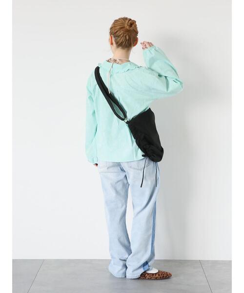 ehka sopo（エヘカソポ）の「シャンブレーフリル襟シャツ（シャツ/ブラウス・レディース・サックスブルー/オフホワイト/グリーン/ピンク・F）」の21枚目の写真