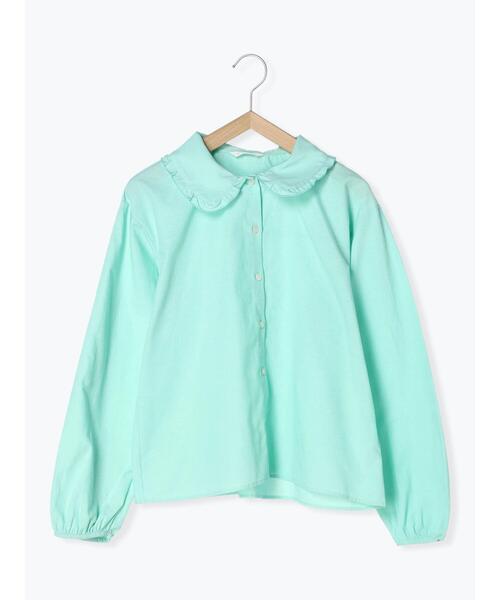 ehka sopo（エヘカソポ）の「シャンブレーフリル襟シャツ（シャツ/ブラウス・レディース・サックスブルー/オフホワイト/グリーン/ピンク・F）」の17枚目の写真
