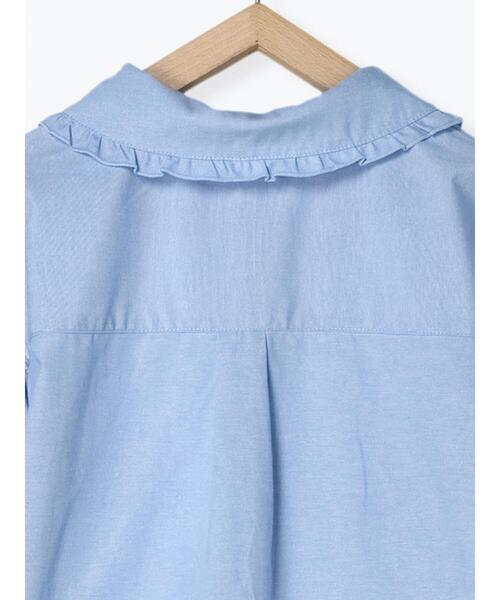 ehka sopo（エヘカソポ）の「シャンブレーフリル襟シャツ（シャツ/ブラウス・レディース・サックスブルー/オフホワイト/グリーン/ピンク・F）」の20枚目の写真