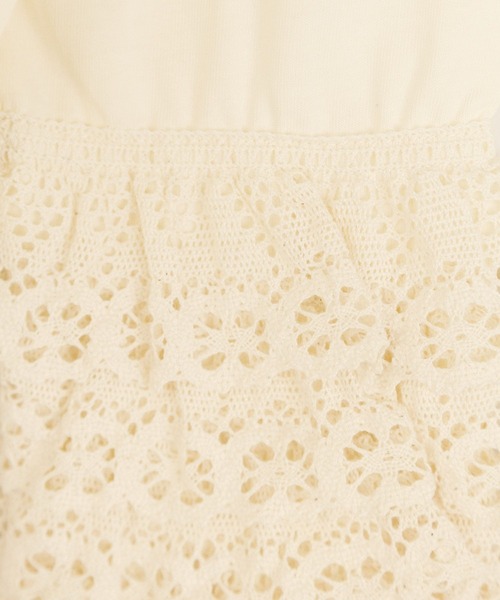 LOWRYS FARM（ローリーズファーム）の「ソデフリルロンＴ　106024（Tシャツ/カットソー・キッズ・ブラック/アイボリー/ホワイト・110cm/120cm/130cm/140cm/150cm）」の9枚目の写真