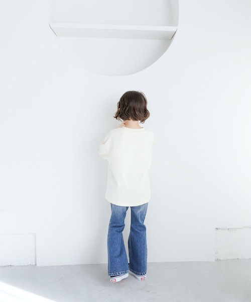 LOWRYS FARM（ローリーズファーム）の「ソデフリルロンＴ　106024（Tシャツ/カットソー・キッズ・ブラック/アイボリー/ホワイト・110cm/120cm/130cm/140cm/150cm）」の16枚目の写真