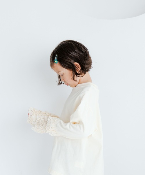 LOWRYS FARM（ローリーズファーム）の「ソデフリルロンＴ　106024（Tシャツ/カットソー・キッズ・ブラック/アイボリー/ホワイト・110cm/120cm/130cm/140cm/150cm）」の17枚目の写真