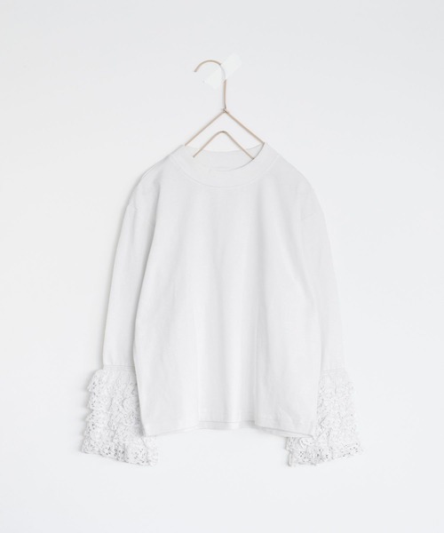 LOWRYS FARM（ローリーズファーム）の「ソデフリルロンＴ　106024（Tシャツ/カットソー・キッズ・ブラック/アイボリー/ホワイト・110cm/120cm/130cm/140cm/150cm）」の19枚目の写真