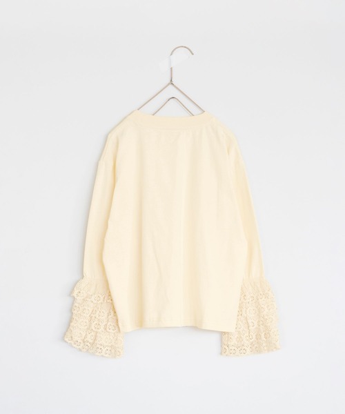 LOWRYS FARM（ローリーズファーム）の「ソデフリルロンＴ　106024（Tシャツ/カットソー・キッズ・ブラック/アイボリー/ホワイト・110cm/120cm/130cm/140cm/150cm）」の12枚目の写真