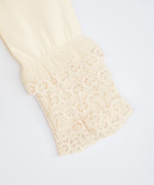 LOWRYS FARM（ローリーズファーム）の「ソデフリルロンＴ　106024（Tシャツ/カットソー・キッズ・ブラック/アイボリー/ホワイト・110cm/120cm/130cm/140cm/150cm）」の18枚目の写真