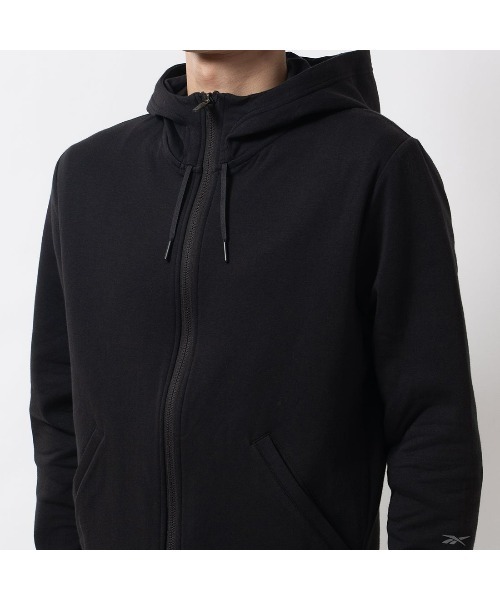 Reebok（リーボック）の「アクティブ ドリームブレンド フルジップフーディー / ACTIV COLL DREAMBLEND FZ HOODIE（パーカー・メンズ・ブラック/グレー/ダークブルー・LARGE/MEDIUM/SMALL/XX-LARGE/X-LARGE）」の14枚目の写真