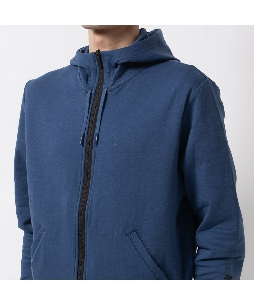 Reebok（リーボック）の「アクティブ ドリームブレンド フルジップフーディー / ACTIV COLL DREAMBLEND FZ HOODIE（パーカー・メンズ・ブラック/グレー/ダークブルー・LARGE/MEDIUM/SMALL/XX-LARGE/X-LARGE）」の18枚目の写真