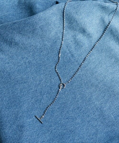 CIAOPANIC TYPY（チャオパニックティピー）の「【 lil/リル】変形メタルボールロングネックレス（ネックレス・レディース・シルバー/ゴールド・ONE SIZE）」の6枚目の写真