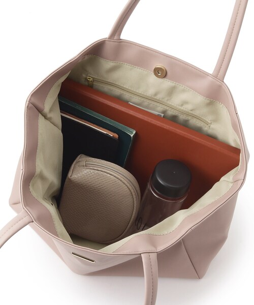 ITS'DEMO（イッツデモ）の「◆【通勤／大容量／A4・B4対応】シンプルA4トート（トートバッグ・レディース・ベージュ/アイボリー/ブラック/シルバー/グレー・00）」の18枚目の写真