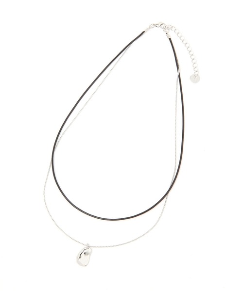 niko and...（ニコアンド）の「メタルトップ2連ネックレス（ネックレス・レディース・イエロー/グレー・0）」の3枚目の写真