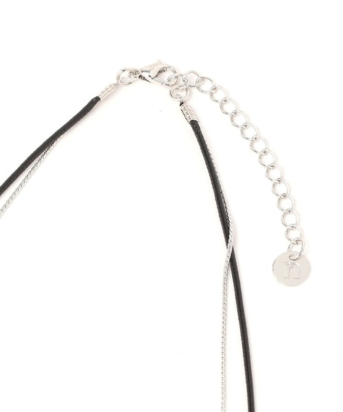 niko and...（ニコアンド）の「メタルトップ2連ネックレス（ネックレス・レディース・イエロー/グレー・0）」の4枚目の写真