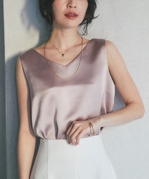 サテン２WAYタンク