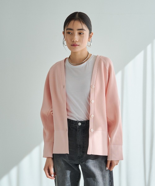 russet(ラシット)の「【ANOTHER BRANCH】カーディガン (MA-718)(カーディガン/ボレロ・レディース・ピンク/グレー/アイボリー・FREE)」の5枚目の写真