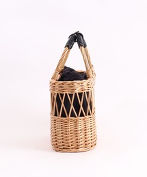 COOCO（クーコ）の「【天然素材】ヤナギ透かし編みスクエアボックス型