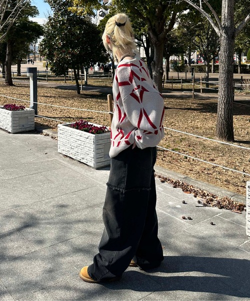 sedacle（セダクル）の「アソート柄ニットカーディガン（カーディガン/ボレロ・メンズ・ブラウン/ブラック/アイボリー/チャコールグレー・SMALL/MEDIUM/LARGE）」の9枚目の写真