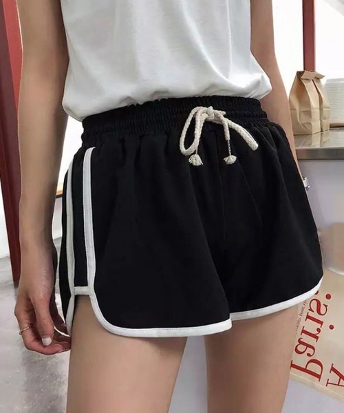 Miniministore(ミニミニストア)の「ショートパンツ レディース(スウェットパンツ・レディース・ピンク/ホワイト/ブラック/グレー・FREE)」の2枚目の写真