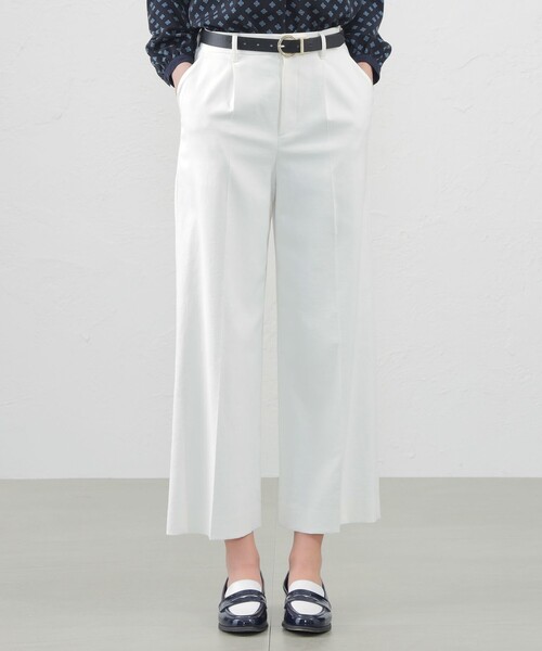 MACKINTOSH PHILOSOPHY(マッキントッシュ フィロソフィー)の「【2024年春夏モデル】ドライオックスフォードワイドパンツ(その他パンツ・レディース・ホワイト/ベージュ/イエロー/ダークネイビー/ブルー系その他4/ピンク/カーキ/ライトイエロー・40/38/36/34/32)」の2枚目の写真