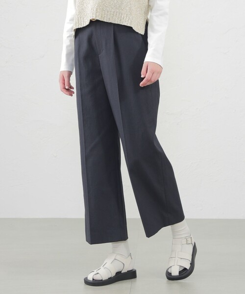 MACKINTOSH PHILOSOPHY(マッキントッシュ フィロソフィー)の「【2024年春夏モデル】ドライオックスフォードワイドパンツ(その他パンツ・レディース・ホワイト/ベージュ/イエロー/ダークネイビー/ブルー系その他4/ピンク/カーキ/ライトイエロー・40/38/36/34/32)」の5枚目の写真
