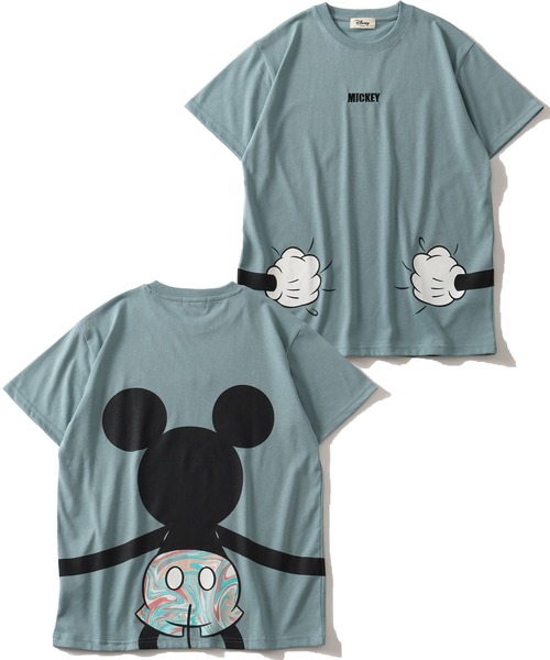 Disney(ディズニー)の「【Disney/ディズニー】アートワークデザイン 半袖クルーネックTシャツ(Tシャツ/カットソー・レディース・ライトグレー/サックスブルー/ピンク/ライトパープル・M/L)」の2枚目の写真