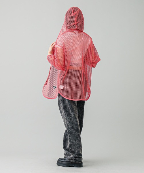 まじかる PURE x2 GALS X-girl（エックスガール）の「GLITTER MESH ZIP UP HOODIE
