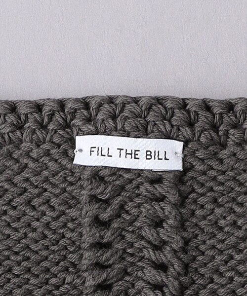 FILL THE BILL(フィルザビル)の「<FILL THE BILL>クロップド ニットベスト(ニット/セーター・レディース・ダークグレー/ホワイト・FREE)」の8枚目の写真