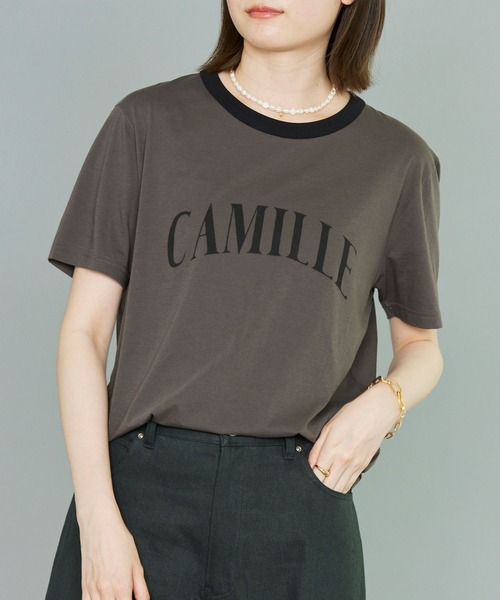 BABYLONE（バビロン）の「CAMILLEバイカラーTシャツ（Tシャツ