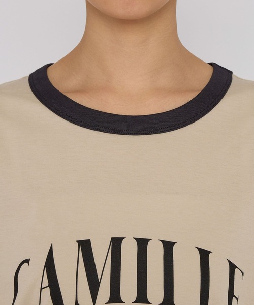 BABYLONE（バビロン）の「CAMILLEバイカラーTシャツ（Tシャツ