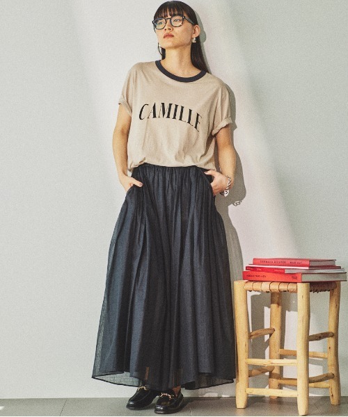 バビロン　CAMILLEバイカラーTシャツ CAMILLEバイカラーTシャツ（Tシャツ/カットソー）｜BABYLONE
