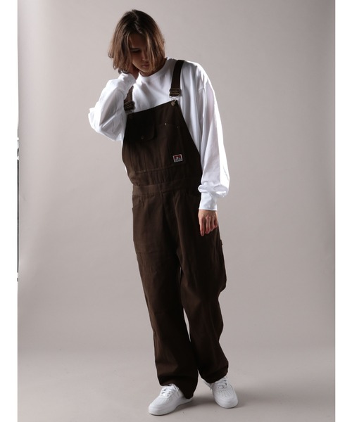 BEN DAVIS（ベンデイビス）の「BENDAVIS/ベンデイビス/OVER ALL（サロペット/オーバーオール・メンズ・ブラウン・S/M）」の4枚目の写真
