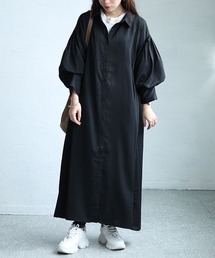 ワンピース/ドレス シャツ ボリューム バルーンスリーブ」に該当する 