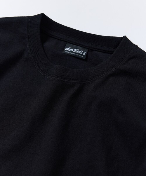 FREAK'S STORE（フリークスストア）の「限定展開 WILD THINGS×FREAK'S STORE/ワイルドシングス 別注 ビッグシルエット サイドポケット クルーネックTシャツ（Tシャツ/カットソー・メンズ・ホワイト/オリーブ/ベージュ/ブラック・SMALL/MEDIUM/LARGE）」の9枚目の写真