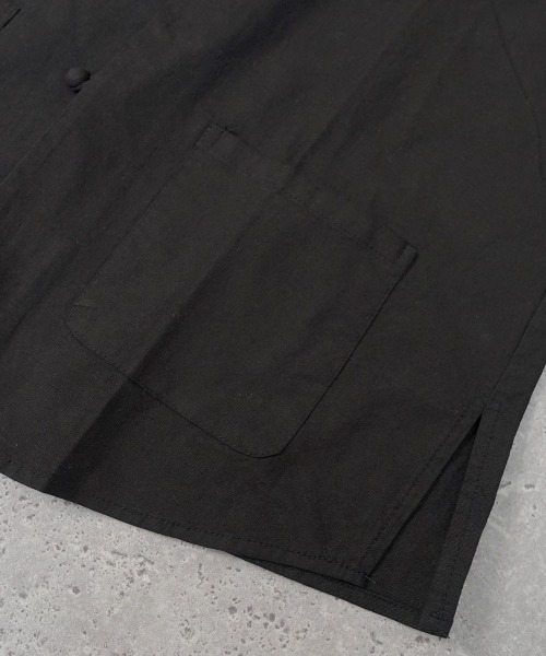 Shoowtime（ショウタイム）の「オーバーサイズバンドカラーチャイナシャツ（シャツ/ブラウス・メンズ・ホワイト/ブラック/ナチュラル/ネイビー・X-LARGE/LARGE/MEDIUM）」の19枚目の写真