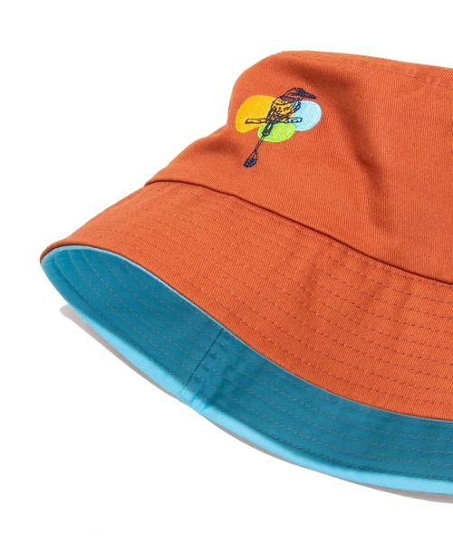 go slow caravan（ゴースローキャラバン）の「Nocs Provisions/ノックス プロヴィジョンズ　INTERESTING BIRD HEMP BUCKET HAT（ハット・メンズ・カーキ/ナチュラル/バイオレット/オレンジ/ベージュ/その他1・FREE）」の5枚目の写真