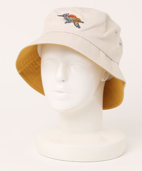 go slow caravan（ゴースローキャラバン）の「Nocs Provisions/ノックス プロヴィジョンズ　INTERESTING BIRD HEMP BUCKET HAT（ハット・メンズ・カーキ/ナチュラル/バイオレット/オレンジ/ベージュ/その他1・FREE）」の11枚目の写真