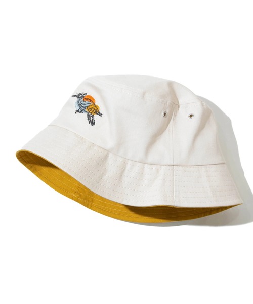 go slow caravan（ゴースローキャラバン）の「Nocs Provisions/ノックス プロヴィジョンズ　INTERESTING BIRD HEMP BUCKET HAT（ハット・メンズ・カーキ/ナチュラル/バイオレット/オレンジ/ベージュ/その他1・FREE）」の8枚目の写真
