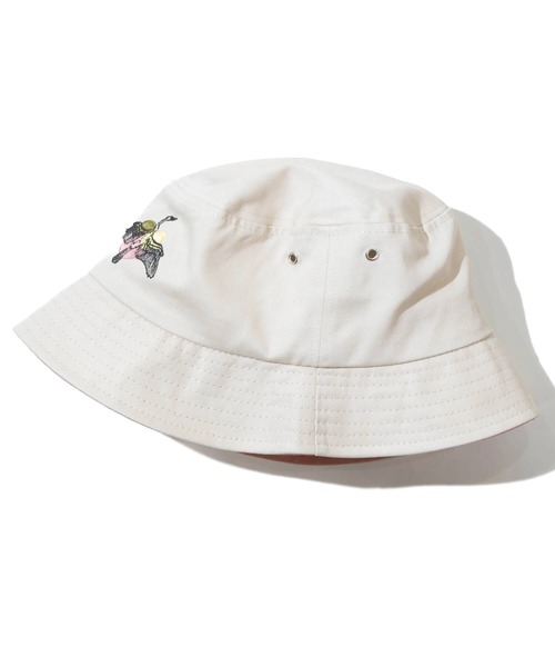 go slow caravan（ゴースローキャラバン）の「Nocs Provisions/ノックス プロヴィジョンズ　INTERESTING BIRD HEMP BUCKET HAT（ハット・メンズ・カーキ/ナチュラル/バイオレット/オレンジ/ベージュ/その他1・FREE）」の10枚目の写真