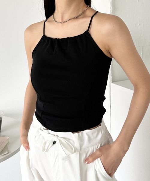 セール】カップ付き ホルターネックキャミソール（キャミソール