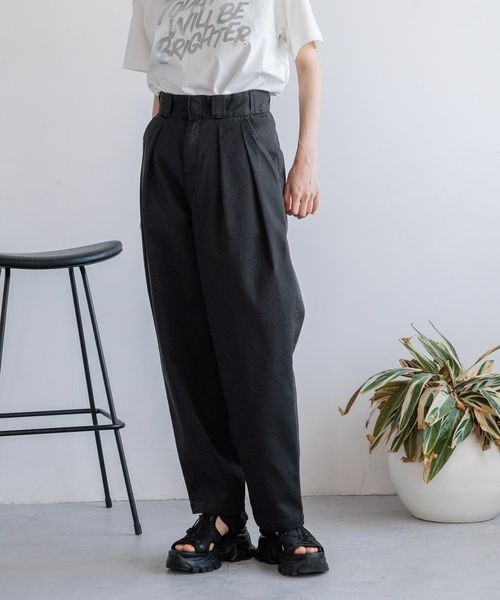 LOWRYS FARM（ローリーズファーム）の「Ｄｉｃｋｉｅｓワイドパンツ　993453（チノパンツ・レディース・ベージュ/ブラック/オフホワイト・MEDIUM/LARGE）」の3枚目の写真