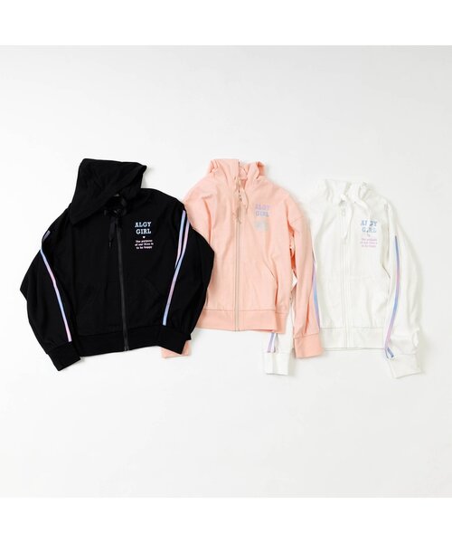 algy（アルジー）の「グラデラインUVカットパーカー（パーカー・キッズ・オレンジ/オフホワイト/ブラック・SMALL/X-SMALL/XX-SMALL/MEDIUM）」の19枚目の写真