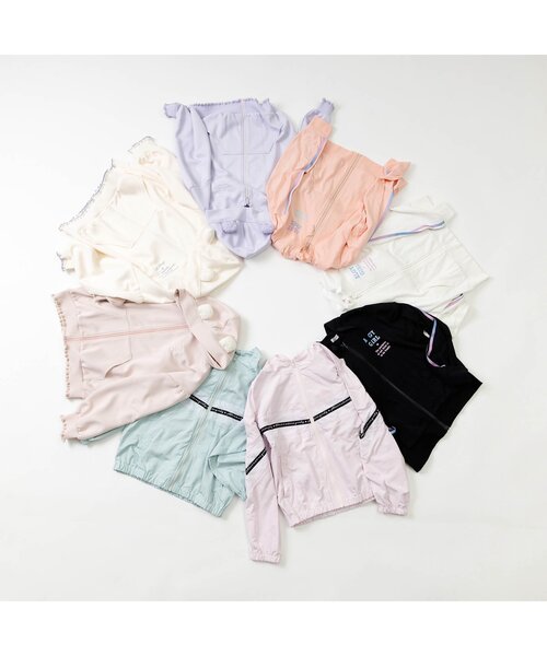 algy（アルジー）の「グラデラインUVカットパーカー（パーカー・キッズ・オレンジ/オフホワイト/ブラック・SMALL/X-SMALL/XX-SMALL/MEDIUM）」の18枚目の写真