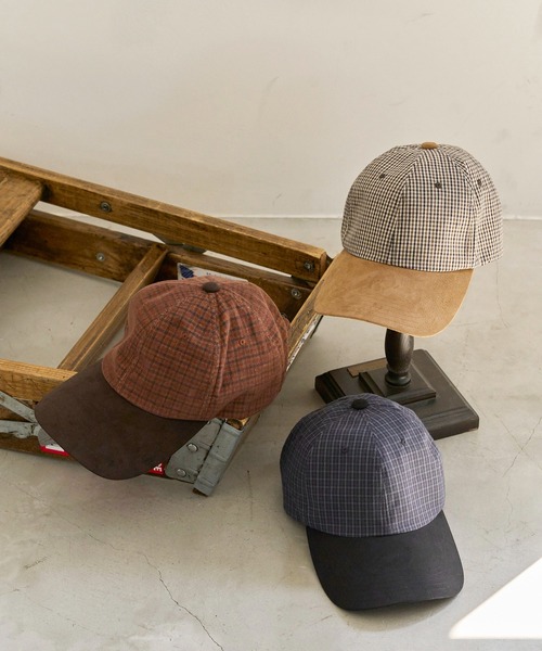 Mighty Shine（マイティシャイン）の「LONG BILL CAP（キャップ・メンズ・ブラウン/ベージュ/ブラック・FREE）」の4枚目の写真